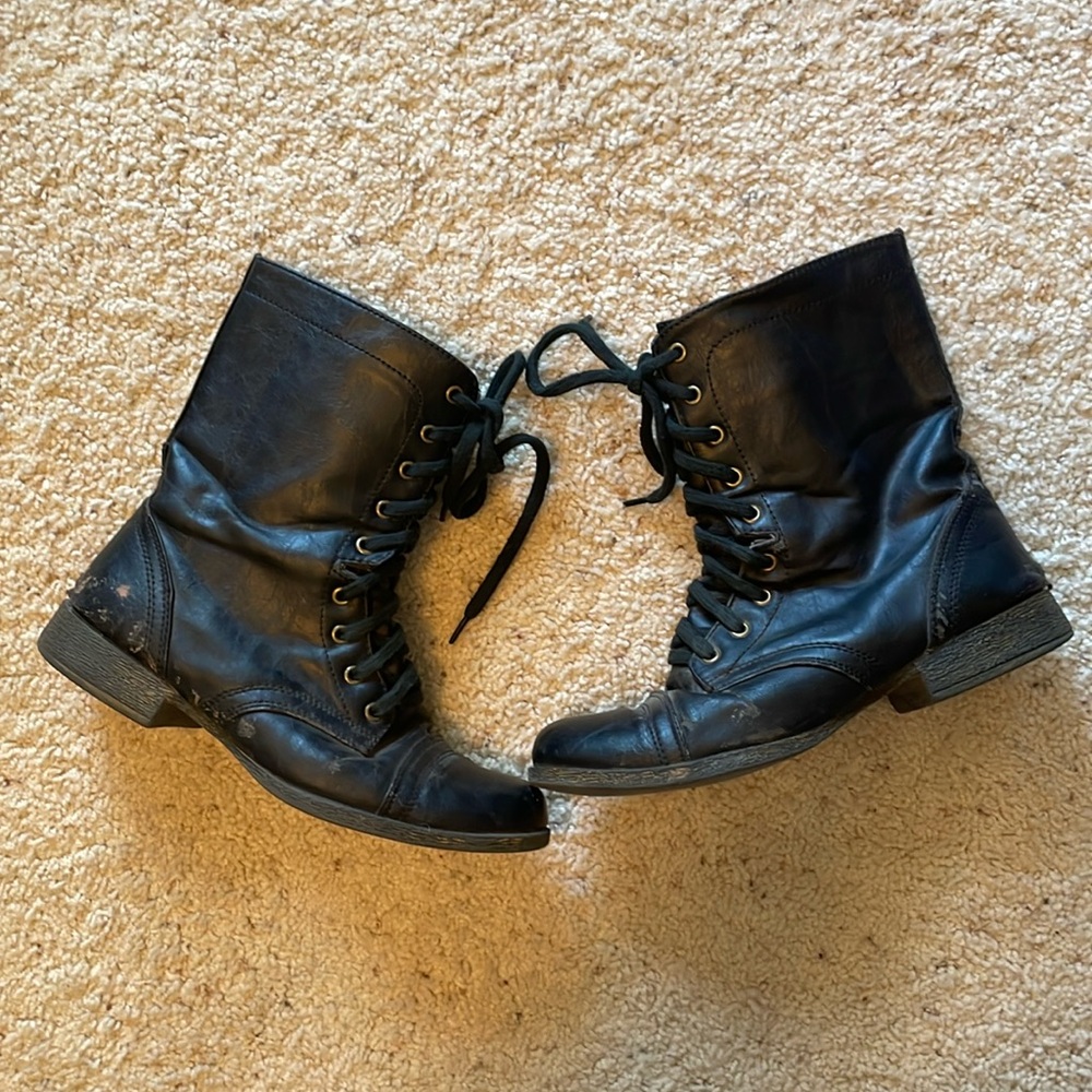 Practice boots for painting (Madden Girl Faux Leather)